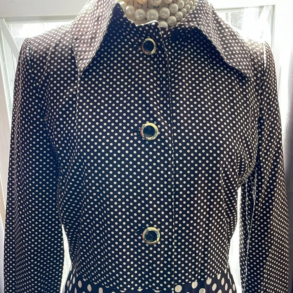 Vintage spring polka dot coat - Picture 3 of 17